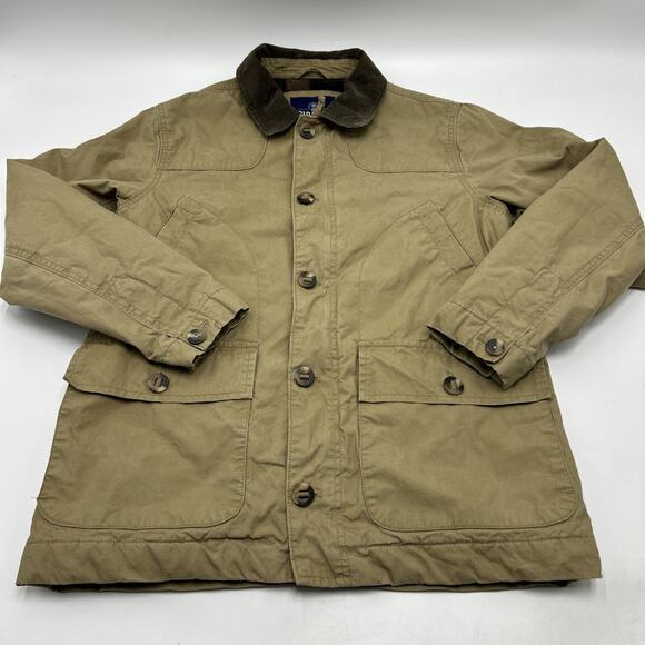 Old Navy Other - Vintage Old Navy Barn Coat Chore Jacket Men's M Lined Button Up Full ZIP TAN